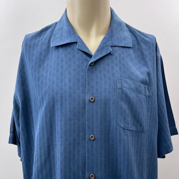 Tommy Bahama Silk MLB Baseball Game 2011 Mid-Summer Classic Shirt Blue Men XL‎ - Picture 11 of 11